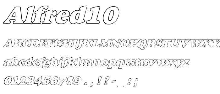 Alfred10 font