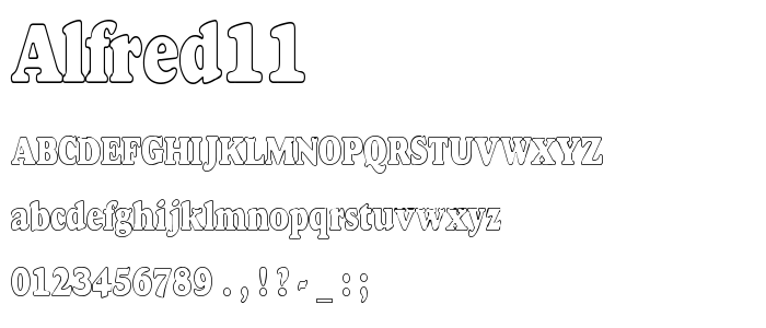 Alfred11 font