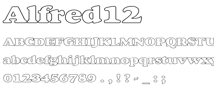 Alfred12 font