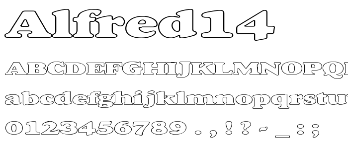 Alfred14 font