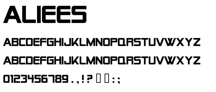 Aliees font
