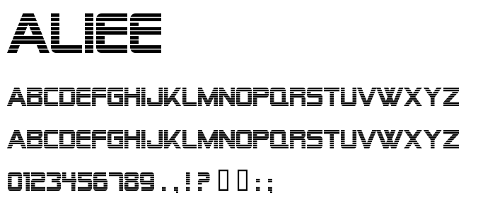 Aliee font