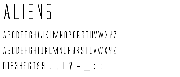 Alien5 font