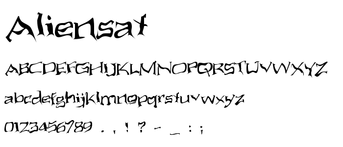 Aliensat font