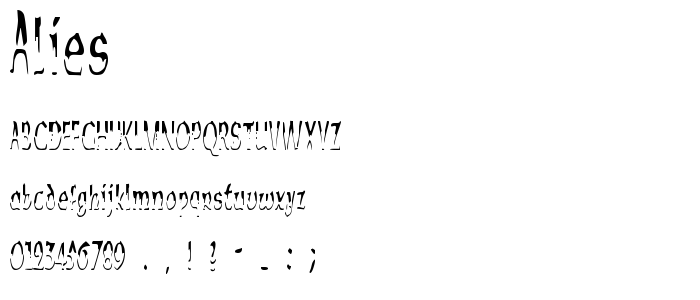 Alies font