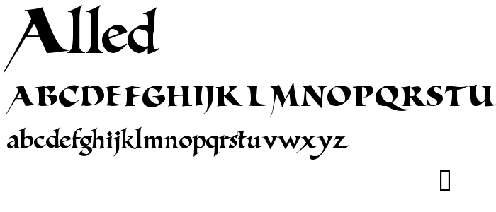 Alled font