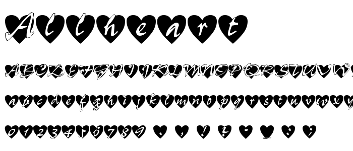 Allheart font