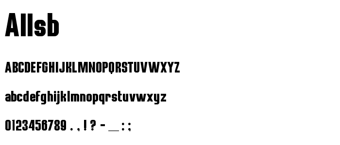 Allsb font