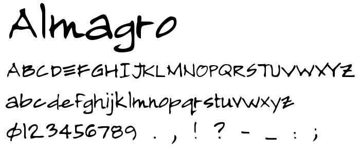 Almagro font