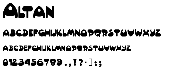 Altan font