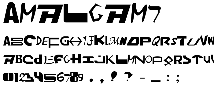 Amalgam7 font