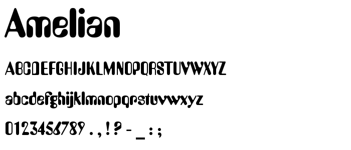 Amelian font