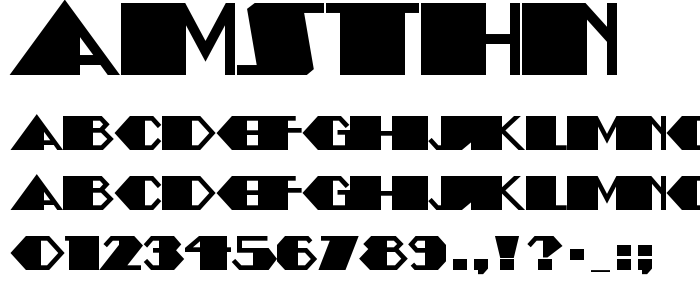 Amsthn font