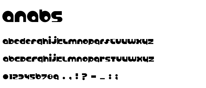 Anabs font