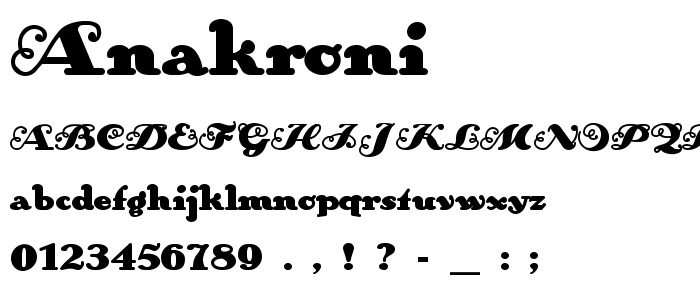 Anakroni font