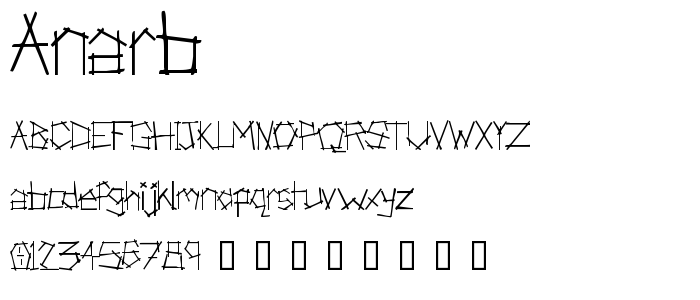 Anarb font