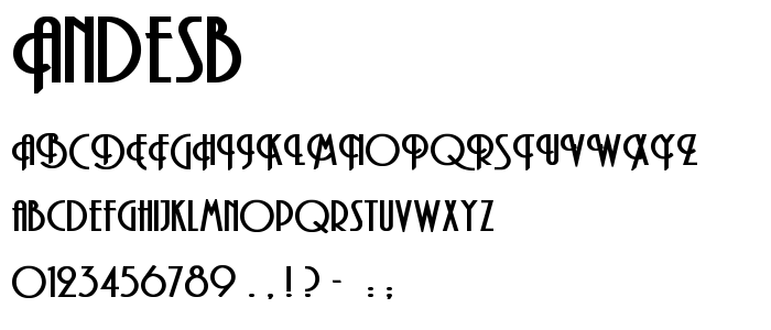 Andesb font