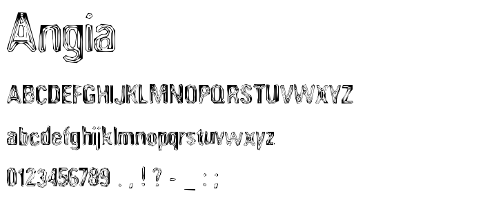 Angia font