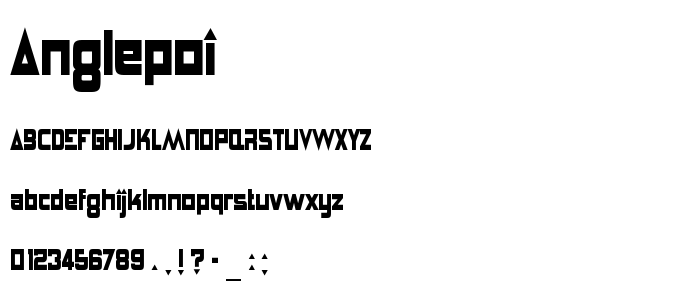 Anglepoi font