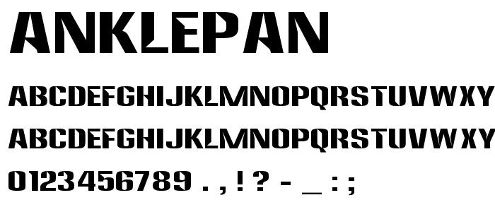 Anklepan font