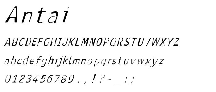 Antai font