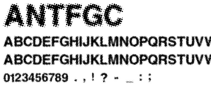 Antfgc font