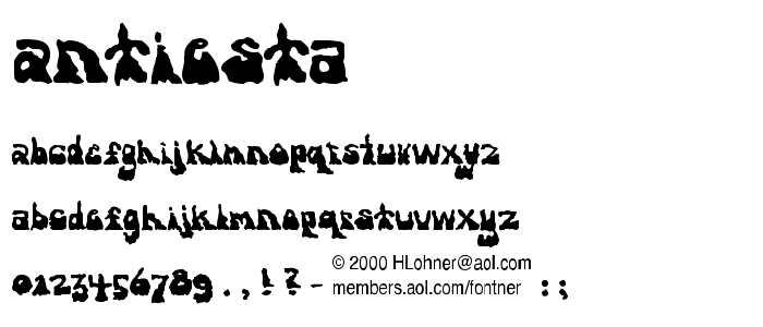 Antiesta font