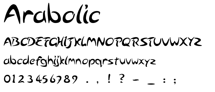 Arabolic font