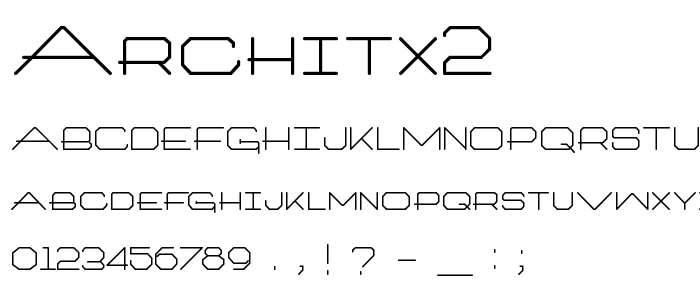 Architx2 font
