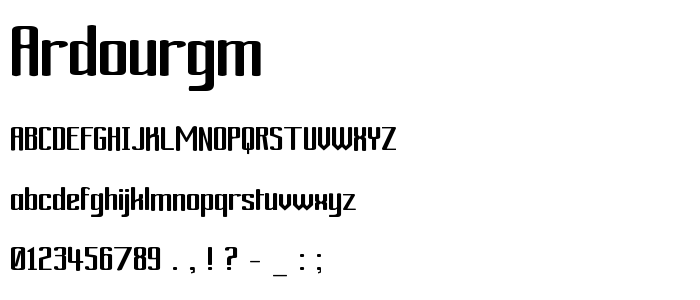 Ardourgm font