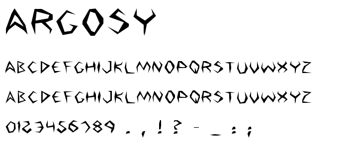 Argosy font