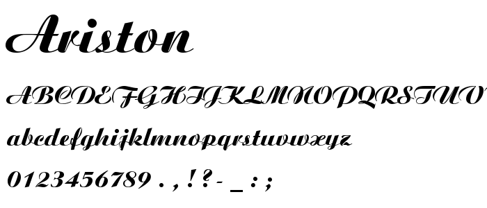 Ariston font