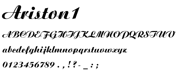 Ariston1 font