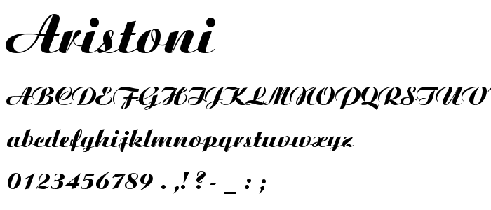 Aristoni font