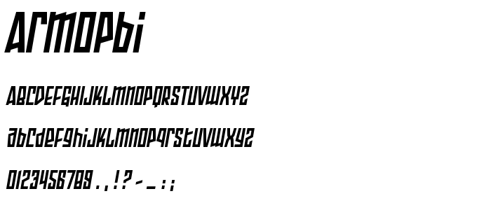 Armopbi font