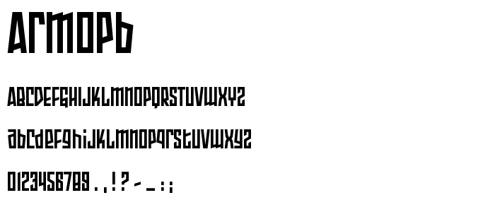 Armopb font