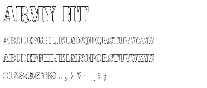 Army_Ht font