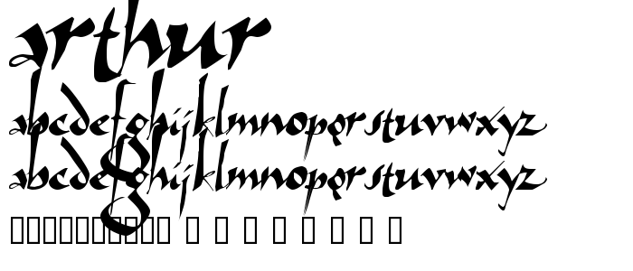 Arthur font