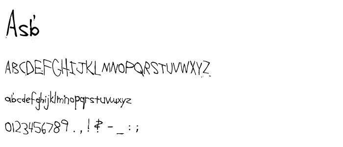 Asb font