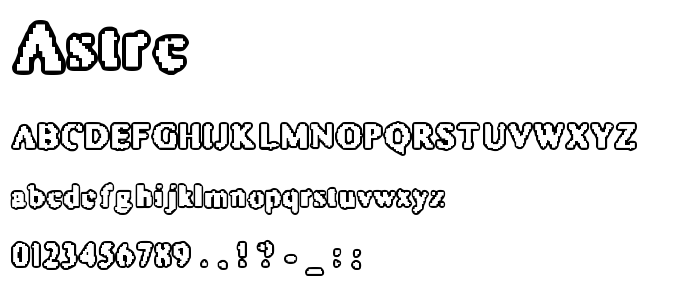 Astrc font