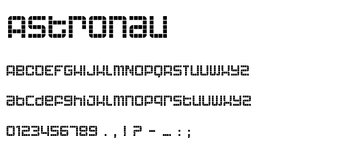 Astronau font