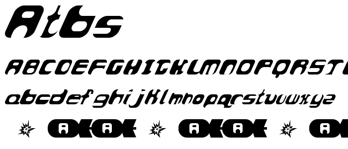 Atbs font