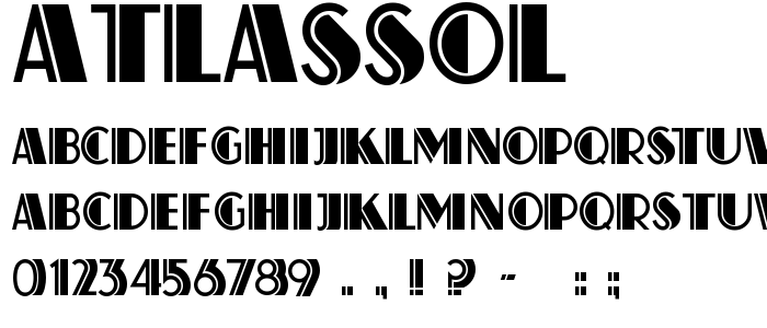 Atlassol font