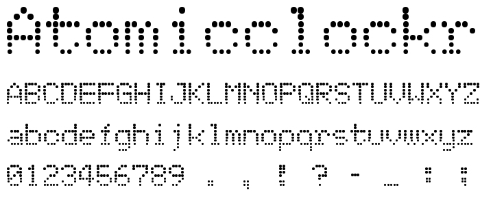 Atomicclockradio font