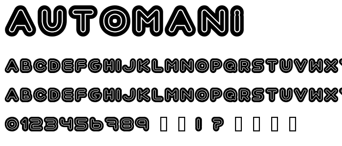 Automani font