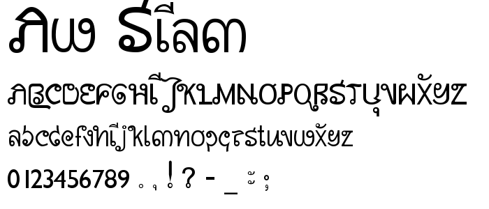 Aw_Siam font