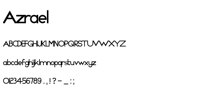 Azrael font