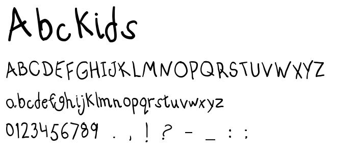Abckids font