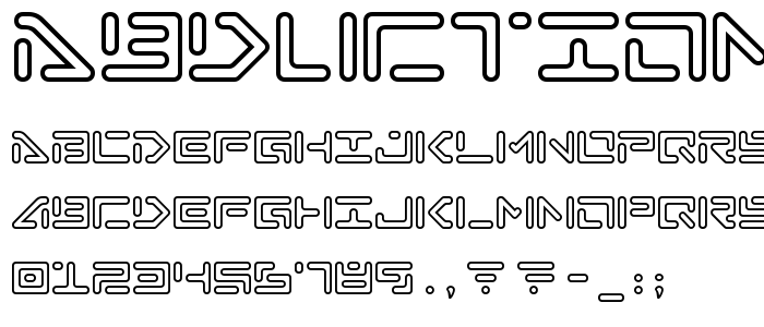 Abductionii font