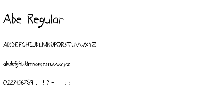 Abe_Regular font